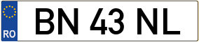 Truck License Plate